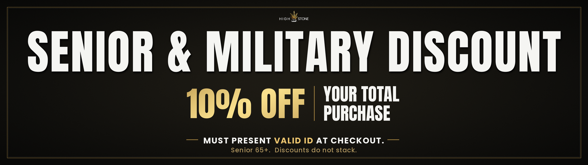 Senior and military discount at HighStone dispensary Staten Island